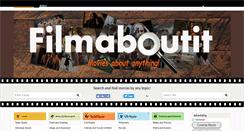 Desktop Screenshot of filmaboutit.com